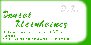 daniel kleinheincz business card